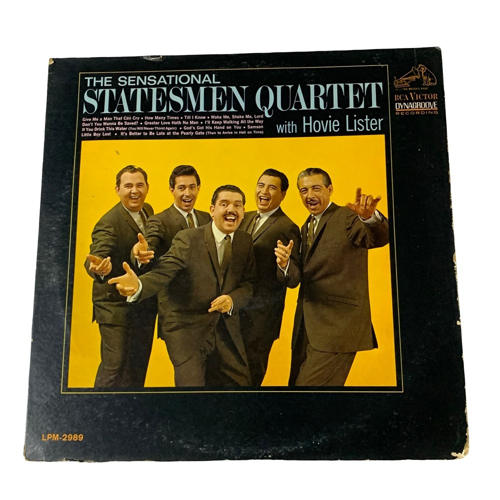 Sensational Statesmen Quartet Hovie Lister Vinyl LP Mono RCA Victor
